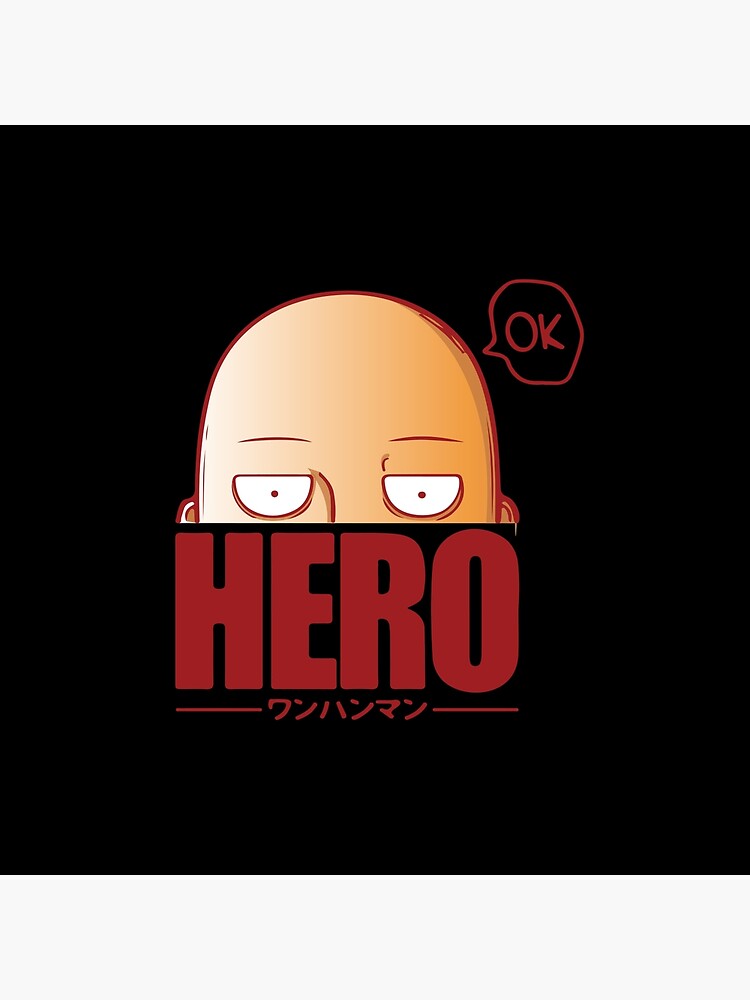 Saitama Unbothered Calm Hero Throw Pillow - Image 2