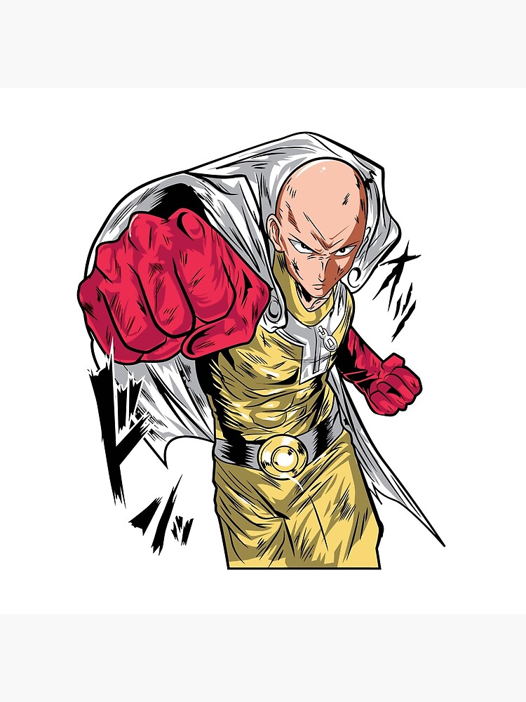 Saitama Infinite Serious Punch Throw Pillow - Image 2