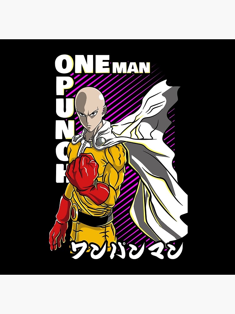 Saitama Caped Baldy Power Throw Pillow - Image 2