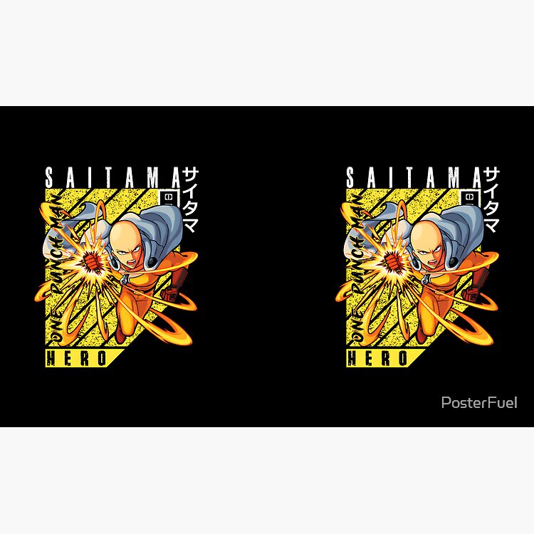 Saitama Ultimate Punch Action Art Mug - Image 3