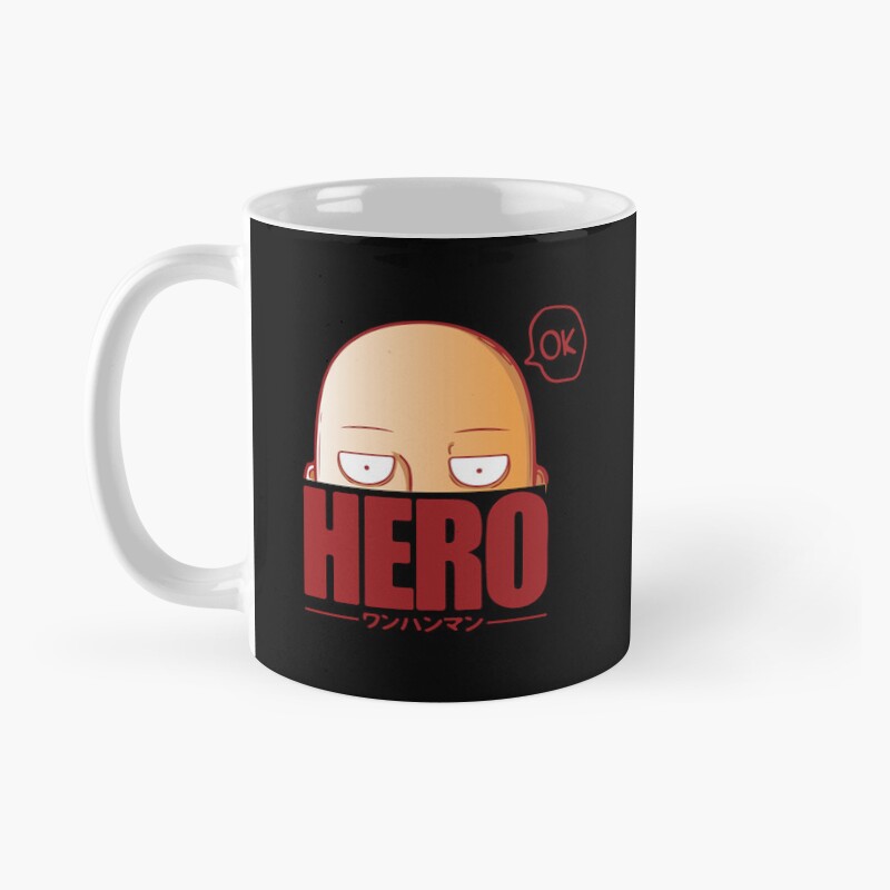 Saitama Unbothered Calm Hero Mug - Image 2
