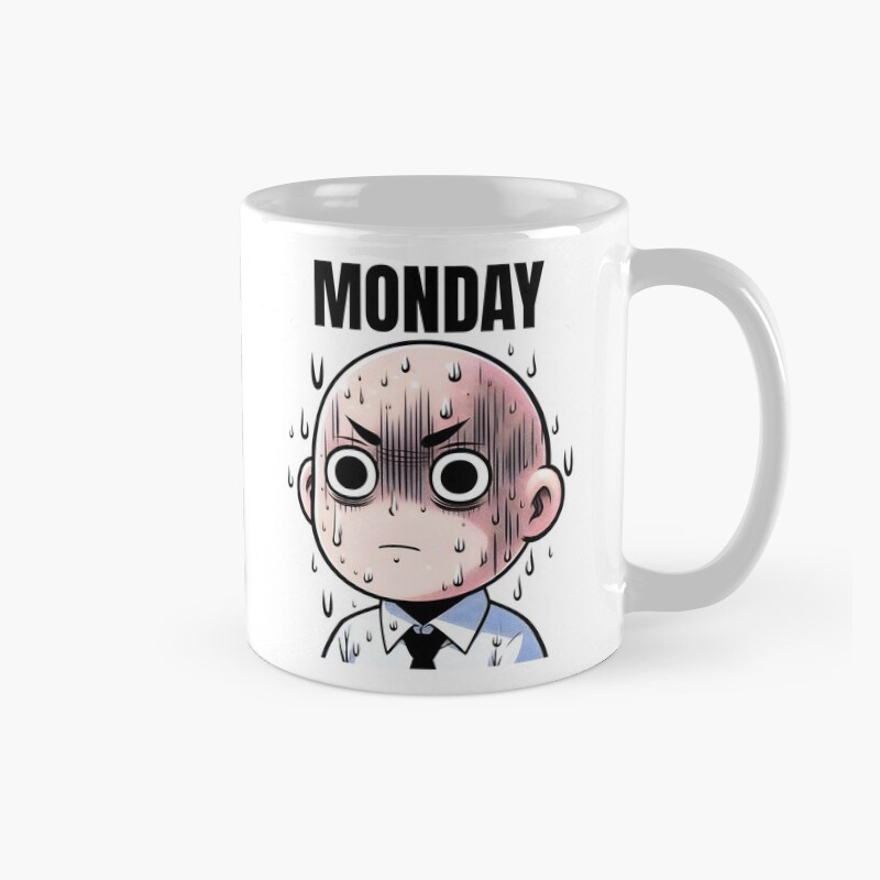 Saitama Monday Blues Mood Mug