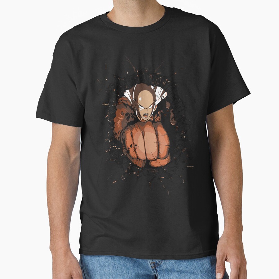 Saitama Serious Punch Impact T-shirt - Image 2