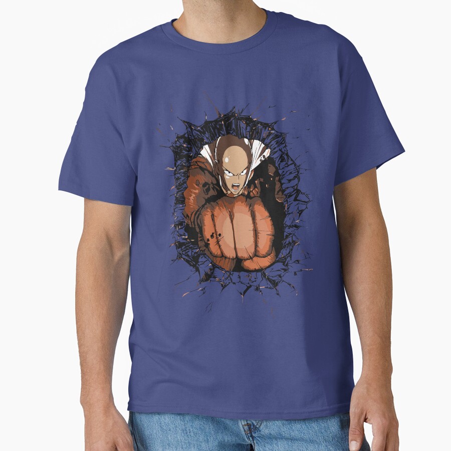 Saitama Serious Punch Impact T-shirt - Image 4