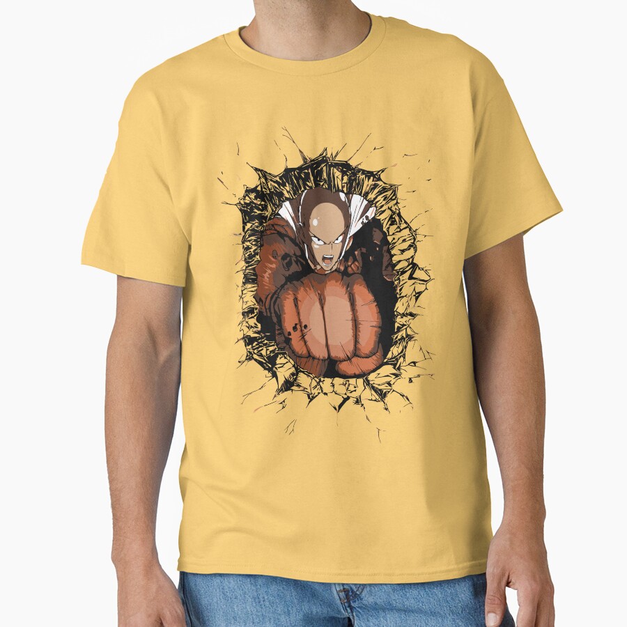 Saitama Serious Punch Impact T-shirt - Image 6