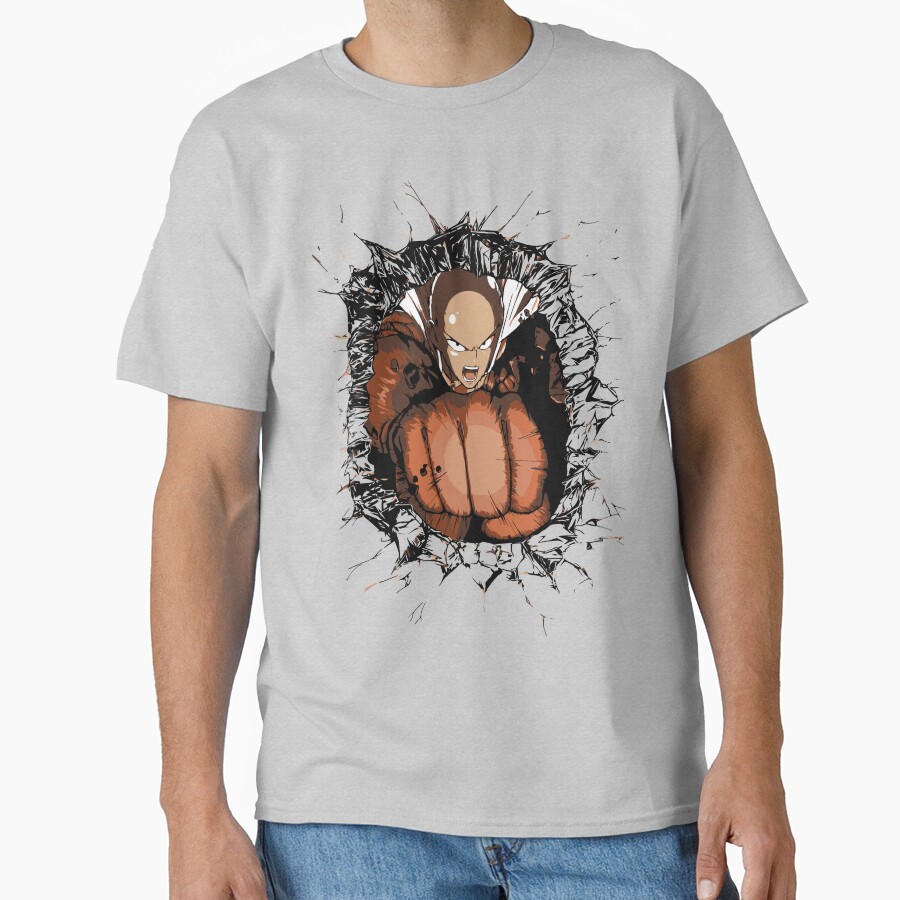 Saitama Serious Punch Impact T-shirt - Image 3