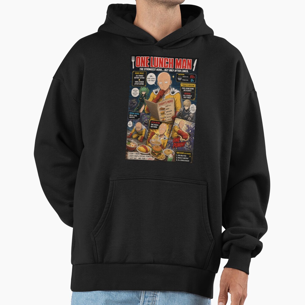 One Punch Man Parody Lunch Hoodie - Image 2