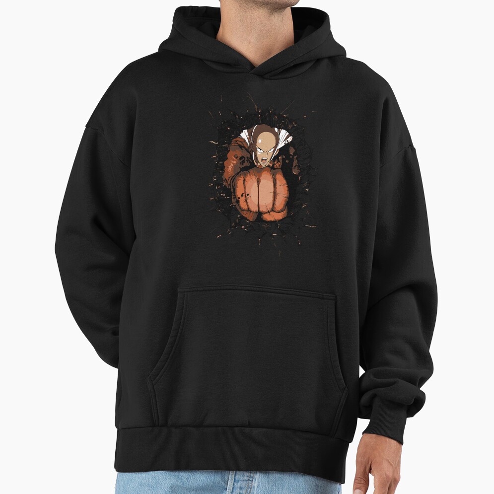 Saitama Serious Punch Impact Hoodie - Image 2