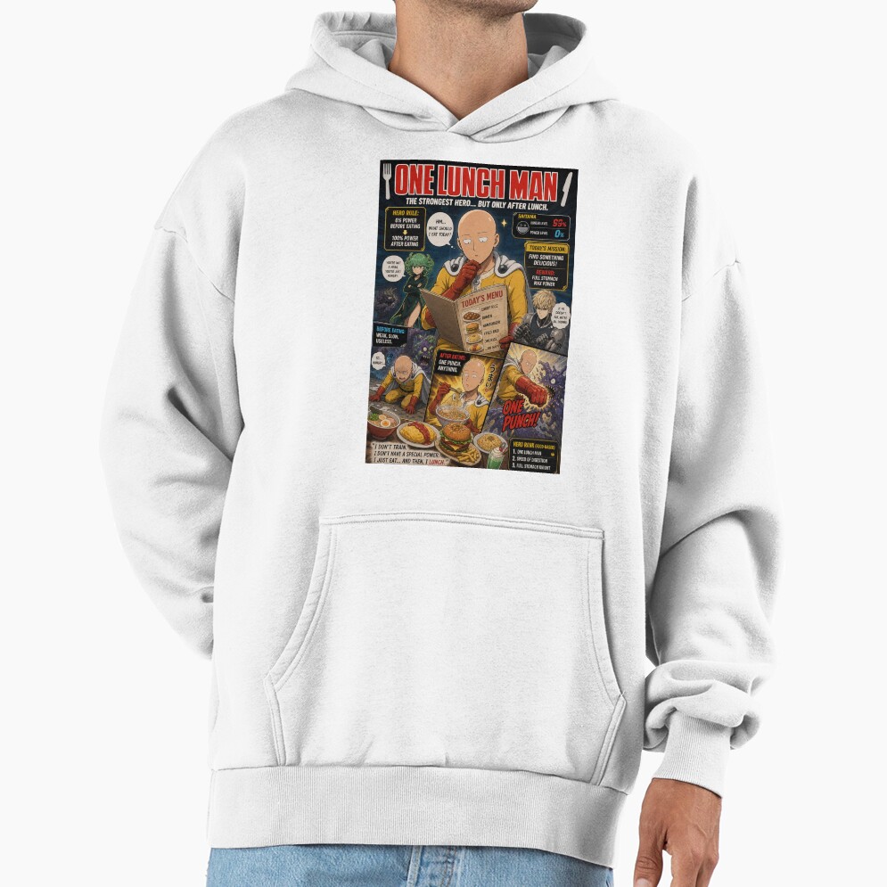One Punch Man Parody Lunch Hoodie
