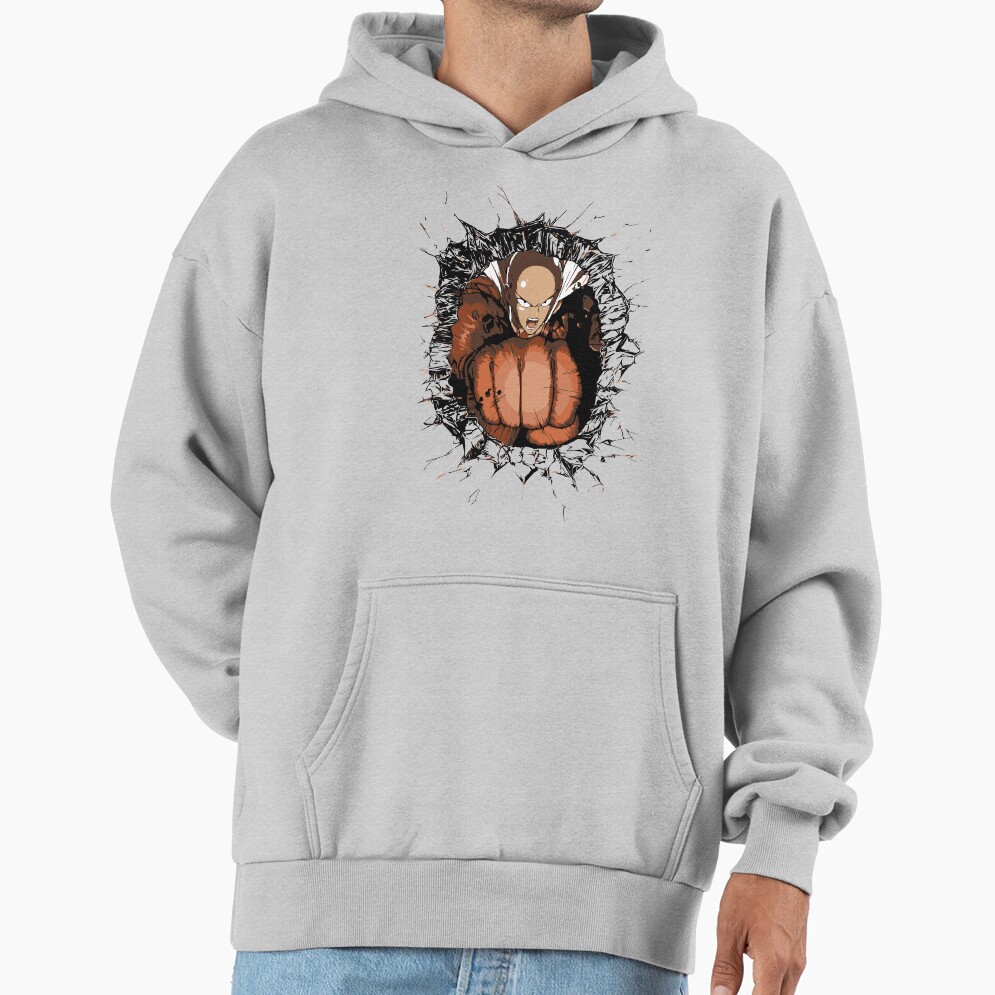 Saitama Serious Punch Impact Hoodie - Image 4