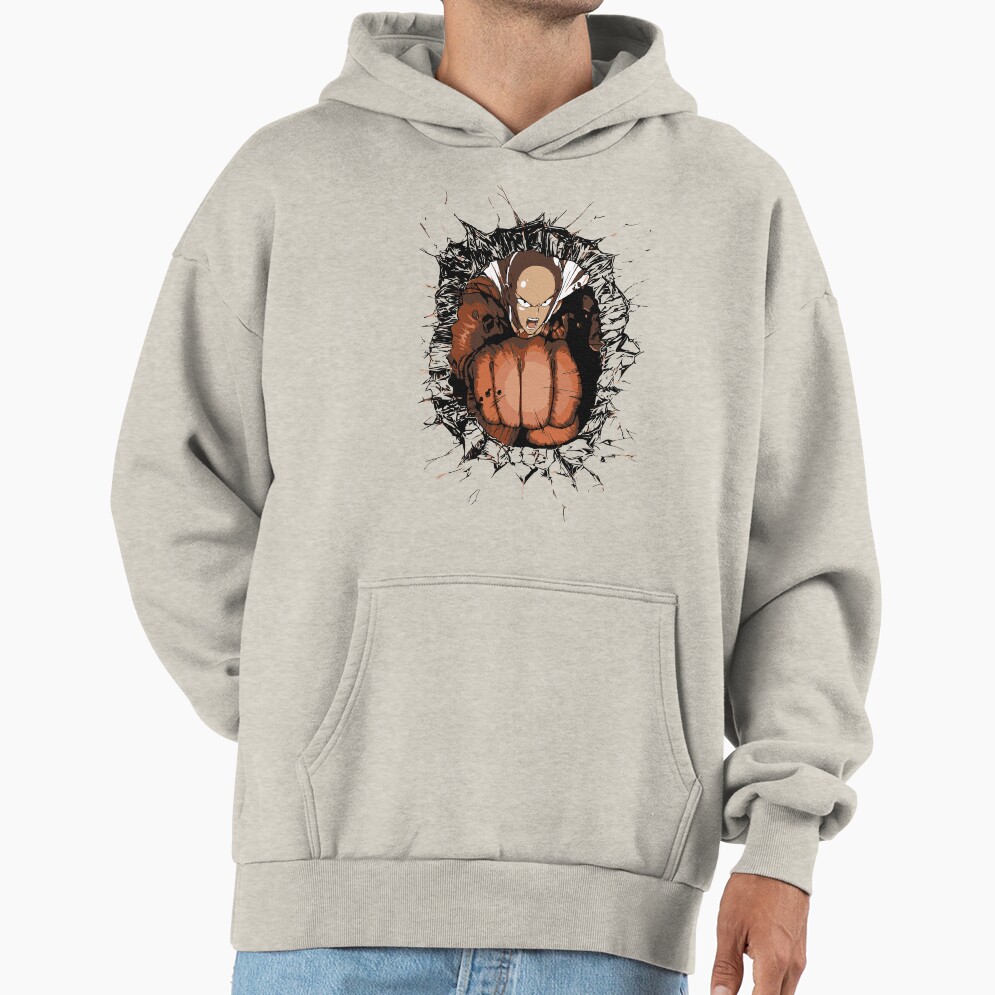 Saitama Serious Punch Impact Hoodie - Image 3