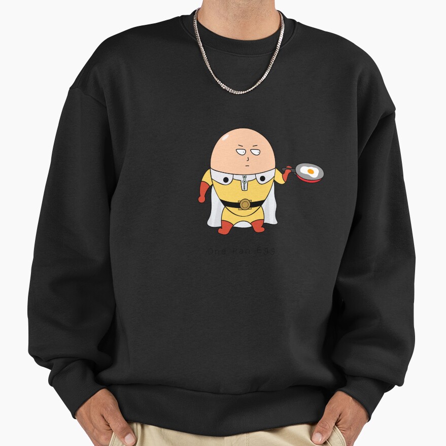 Saitama Egg Face Hero Sweatshirt - Image 3