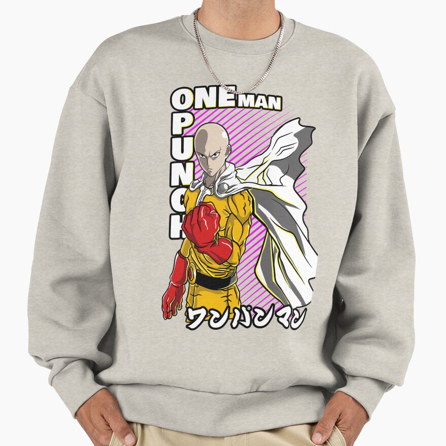 Saitama Caped Baldy Hero Sweatshirt - Image 3
