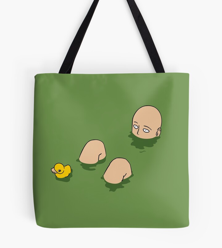 Saitama Bath Time Hero Ducky Tote Bag