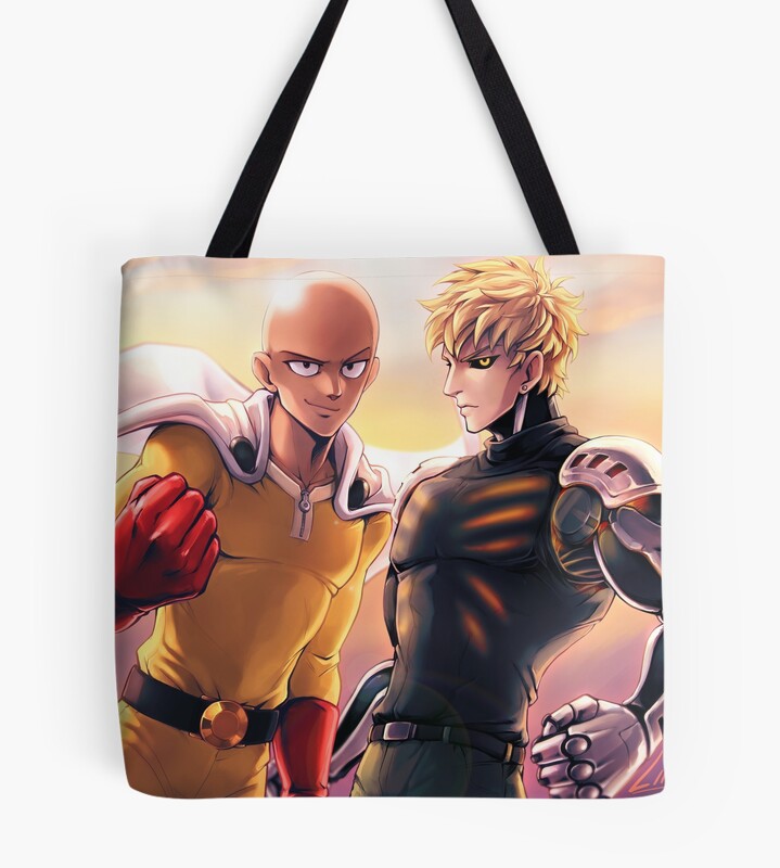 One Punch Man Heroes Collection Tote Bag