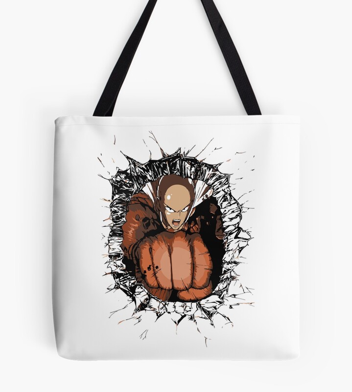 Saitama One Punch Impact Power Tote Bag