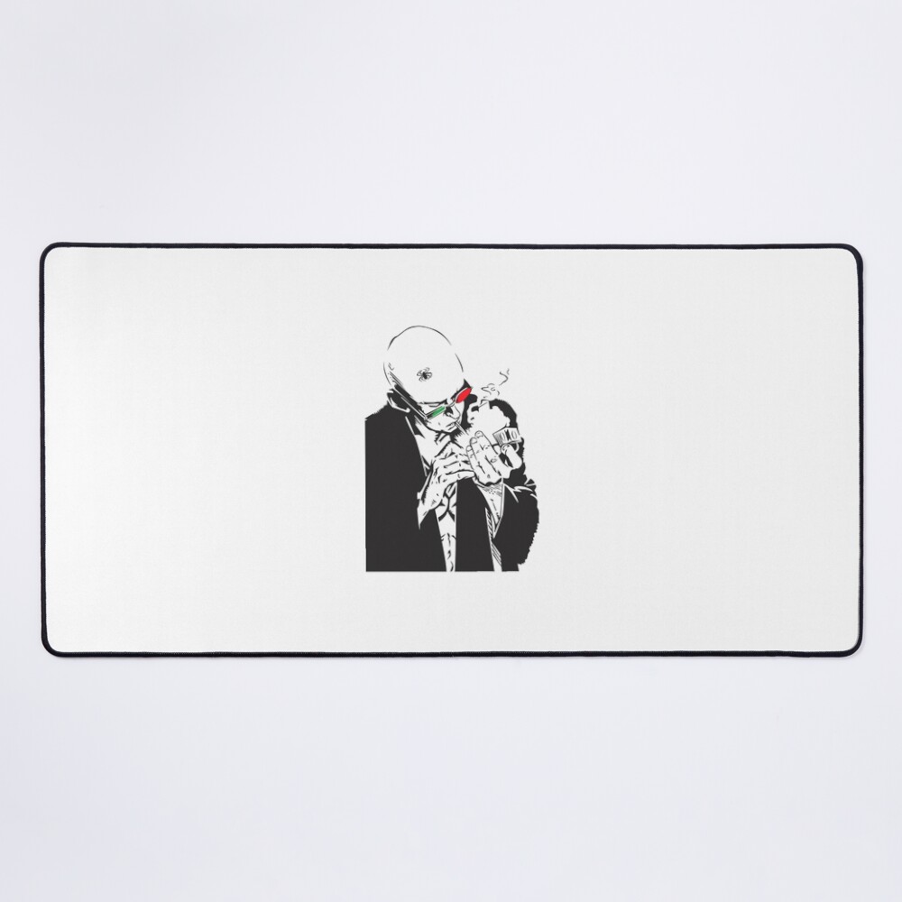 Saitama Comic Style Hero Art Mouse Pad