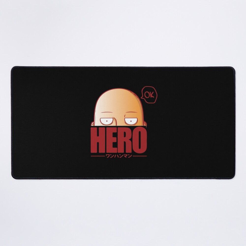 Saitama Unbothered Calm Hero Mouse Pad