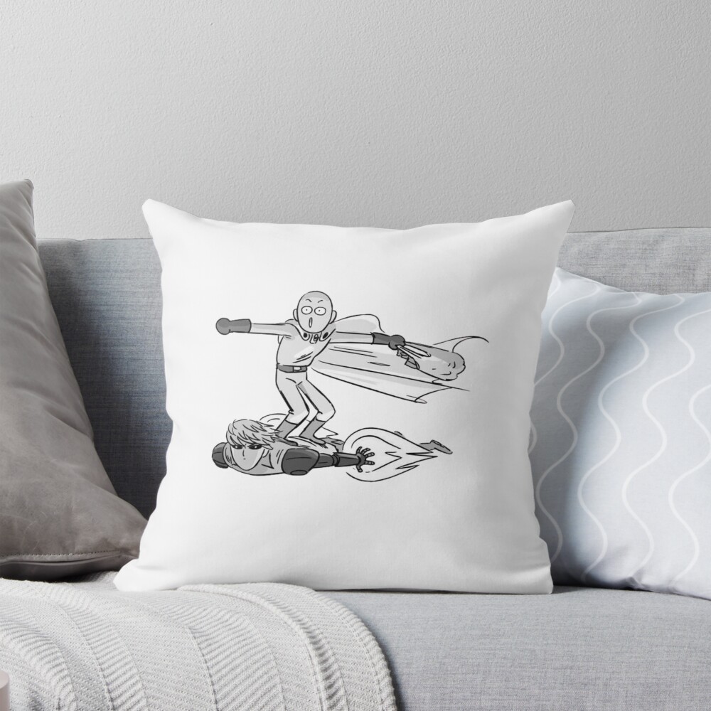 Saitama Hero For Fun Throw Pillow