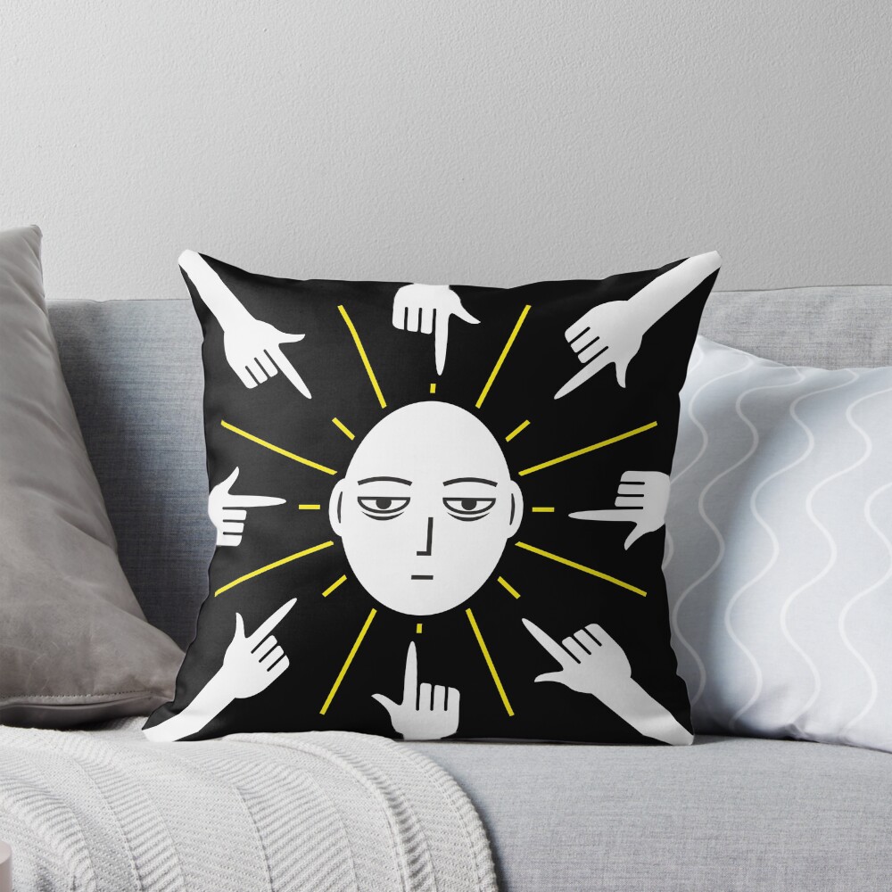 Saitama Why Always Me Hero Throw Pillow