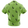 Green Pattern Saitama OPM Short Sleeve Hawaiian Shirt BACK Mockup - One-Punch Man AU Store