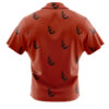 Red Pattern Saitama OPM Short Sleeve Hawaiian Shirt BACK Mockup - One-Punch Man AU Store