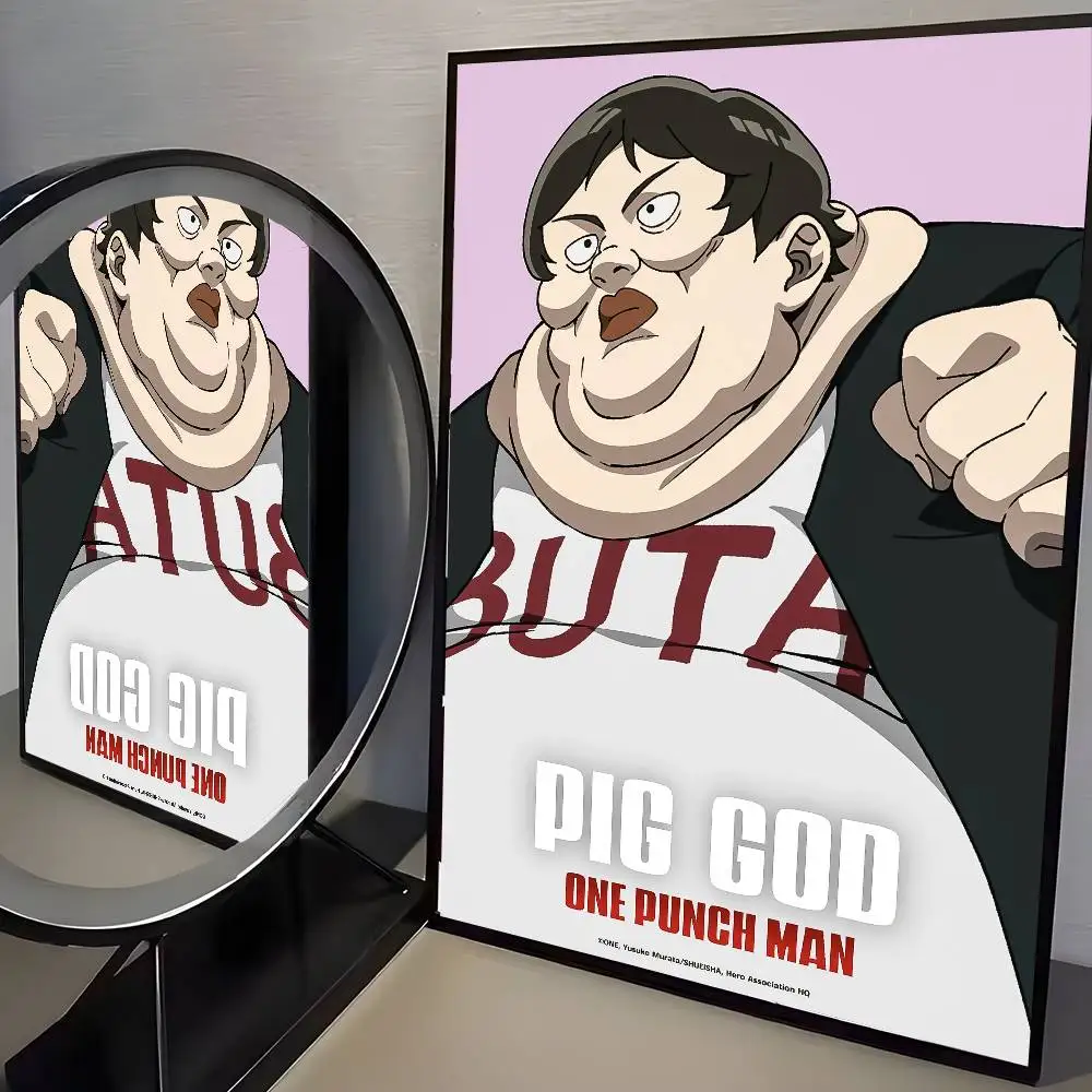 Pig God One-Punch Man Wall Art