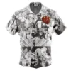 Saitama One Punch Man Short Sleeve Button Up Hawaiian Shirt FRONT Mockup - One-Punch Man AU Store