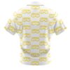 Saitama Oppai One Punch Man Pattern One Piece Short Sleeve Button Up Hawaiian Shirt BACK Mockup - One-Punch Man AU Store
