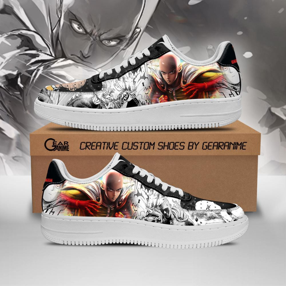 Saitama OPM Custom Low-Top Sneakers