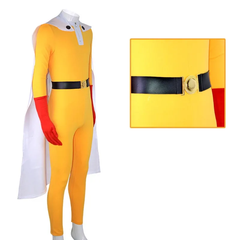 One Punch Man Saitama Cosplay Costume Full Set - Image 5